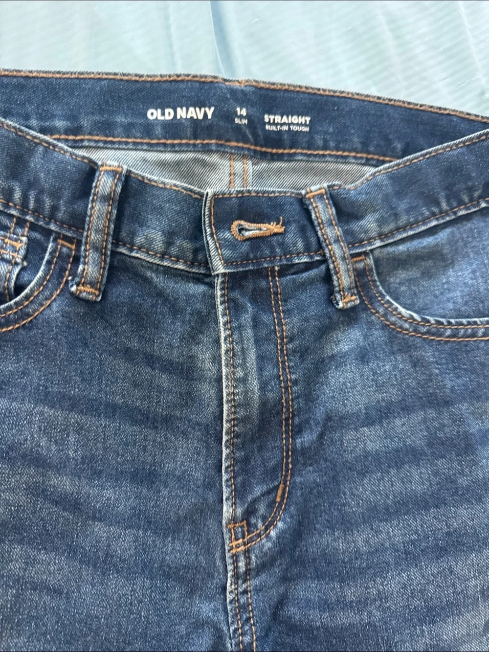 Kids Classic Dark Wash Straight-Leg Jeans